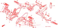 REPOSE PIED pour Honda CBR 600 34HP de 1998