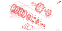 EMBRAYAGE pour Honda WAVE 110, front brake drum, spoked wheels de 2017