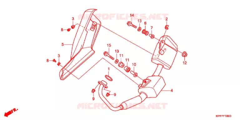 SILENCIEUX D'ECHAPPEMENT Honda MOTO 150 CBR 2012  CBR150RC