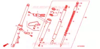 FOURCHE pour Honda XRM 125 de 2007