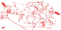 COMMUTATEUR/CABLE/MIROIR (2) pour Honda XRM 125 MOTARD, CASTED WHEELS de 2012
