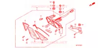 FEUX COMBINES ARRIERE (2) pour Honda XRM 125 MOTARD, CASTED WHEELS de 2012
