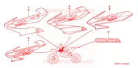 AUTOCOLLANTS pour Honda CR 85 R BIG WHEELS de 2006