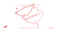 COUVERCLES LATERAUX pour Honda CRF 80 de 2009