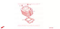 CYLINDRE pour Honda CRF 80 de 2009
