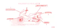 AUTOCOLLANTS pour Honda PCX 125 CBS de 2021