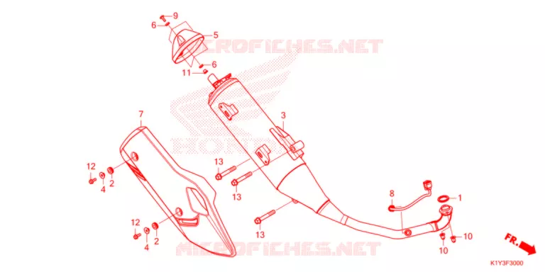 SILENCIEUX D'ECHAPPEMENT Honda SCOOTER 125 PCX 2021  WW125M