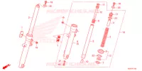 FOURCHE pour Honda CBF 125 de 2021