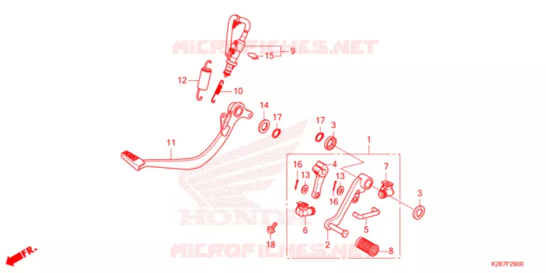 PEDALE Honda MOTO 125 MSX 2021  MSX125AM
