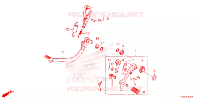 PEDALE Honda MOTO 125 MSX 2021  MSX125AM