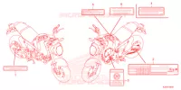 ETIQUETTE DE PRECAUTIONS (CA,LO,2KO,KO) pour Honda MSX 125 ABS de 2021