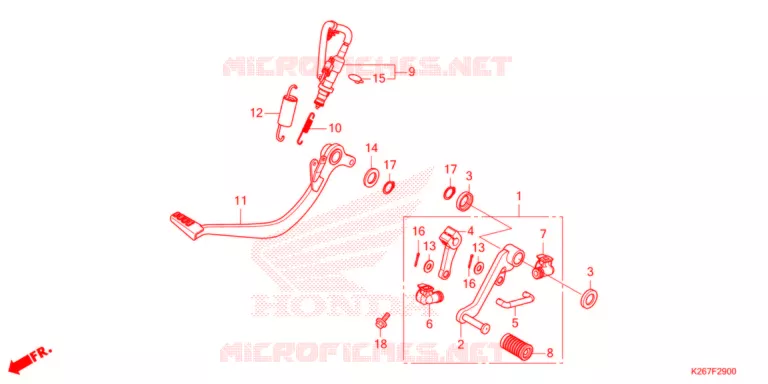 PEDALE Honda MOTO 125 MSX 2021  MSX125AM