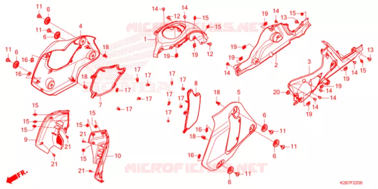 OUIES DE RADIATEUR Honda MOTO 125 MSX 2022  MSX125M