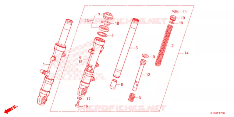 FOURCHE Honda SCOOTER 350 FORZA 2021  NSS350AM