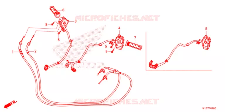 COMMODO - LEVIER - CABLE Honda SCOOTER 350 FORZA 2021  NSS350AM