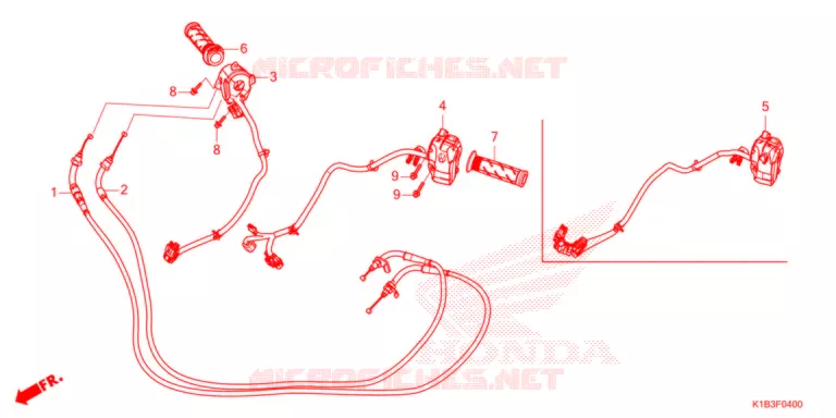 COMMODO - LEVIER - CABLE Honda SCOOTER 350 FORZA 2021  NSS350AM