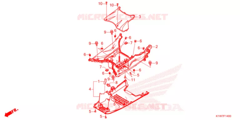 MARCHE PIEDS Honda SCOOTER 350 SH 2021  SH350AM_2ED