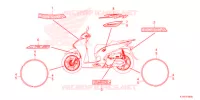 AUTOCOLLANTS pour Honda SH 350 SPORTY ED de 2021