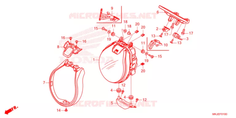 PHARE Honda MOTO 1000 CB 2021  CB1000RAM_BE