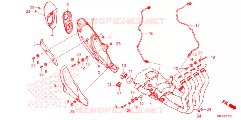 SILENCIEUX D'ECHAPPEMENT Honda MOTO 1000 CB 2021  CB1000RAM_BE