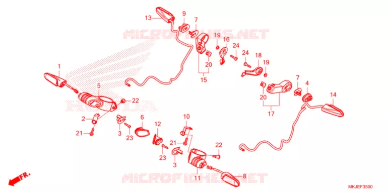 CLIGNOTANT Honda MOTO 1000 CB 2021  CB1000RAM