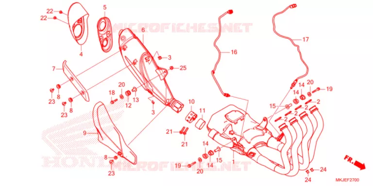 SILENCIEUX D'ECHAPPEMENT Honda MOTO 1000 CB 2021  CB1000RAM