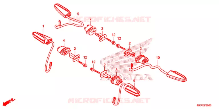 CLIGNOTANT Honda MOTO 500 CB 2021  CB500FAM