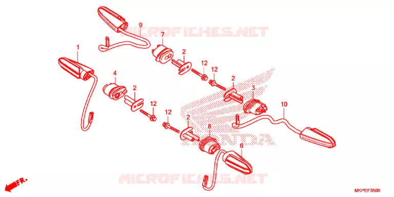 CLIGNOTANT Honda MOTO 500 CB 2021  CB500FAM