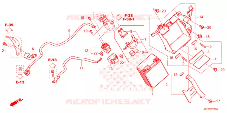 BATTERIE Honda MOTO 300 CRF 2021  CRF300LRAM
