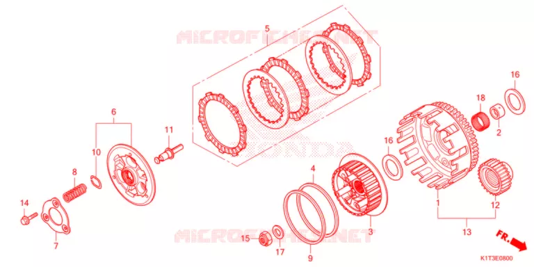 EMBRAYAGE Honda MOTO 300 CRF 2021  CRF300LRAM