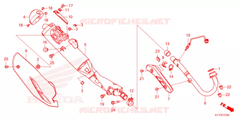SILENCIEUX D'ECHAPPEMENT Honda MOTO 300 CRF 2021  CRF300LRAM
