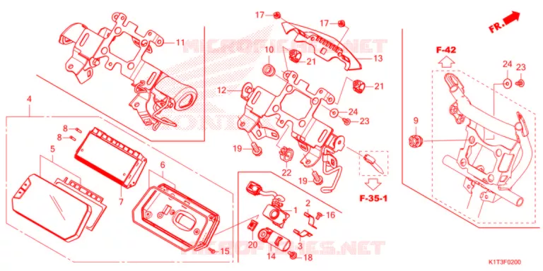 COMPTEUR Honda MOTO 300 CRF 2021  CRF300LRAM