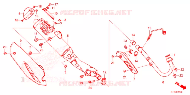 SILENCIEUX D'ECHAPPEMENT Honda MOTO 300 CRF 2022  CRF300LAM