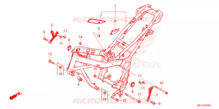 CADRE Honda MOTO 650 CB 2021  CB650RAM
