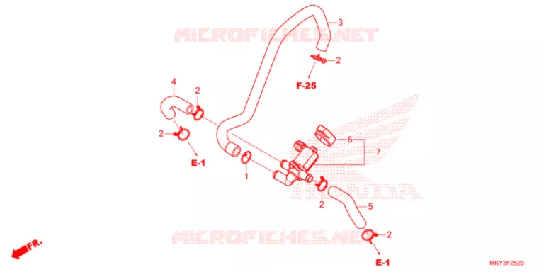 VALVE DE COMMANDE D'INJECTION D'AIR Honda MOTO 650 CB 2021  CB650RAM