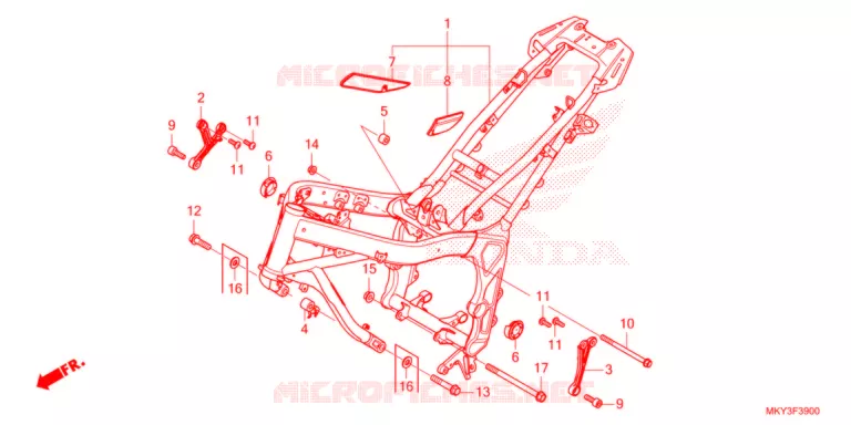 CADRE Honda MOTO 650 CB 2021  CB650RAM