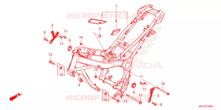 CADRE Honda MOTO 650 CB 2021  CB650RAM
