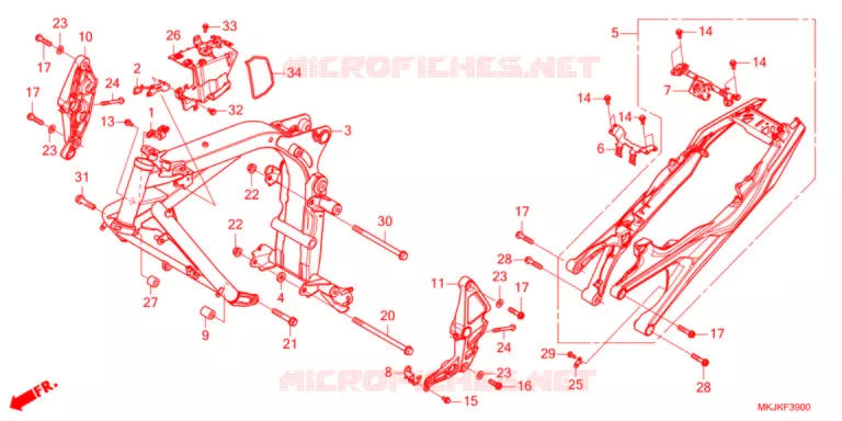 CADRE Honda MOTO 1000 CB 2021  CB1000RAM