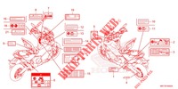 ETIQUETTE DE PRECAUTIONS pour Honda X ADV 750 -ED- de 2021