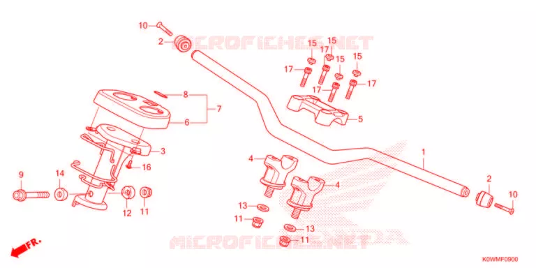 GUIDON - CARENAGE Honda SCOOTER 150 ADV 2022  ADV150AM