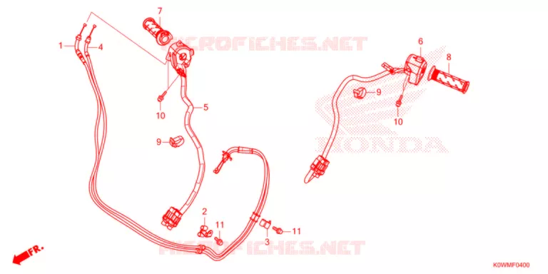 COMMODOS - POIGNEES - CABLES Honda SCOOTER 150 ADV 2021  ADV150AM