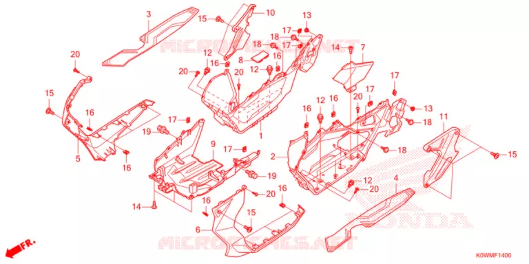 MARCHE PIEDS Honda SCOOTER 150 ADV 2021  ADV150AM