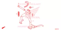 BEQUILLE pour Honda SUPER CUB 125 ABS de 2021