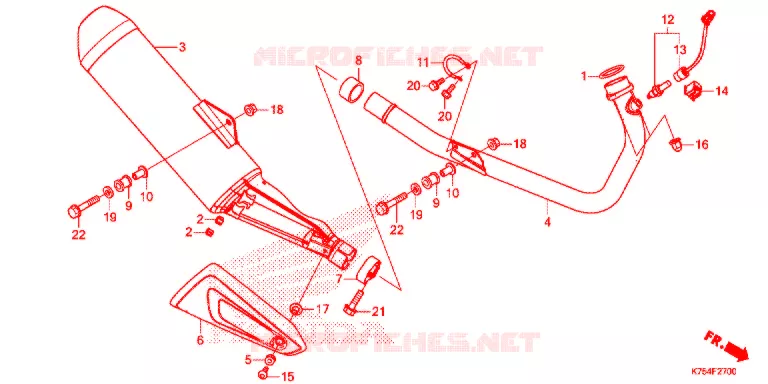 SILENCIEUX D'ECHAPPEMENT Honda MOTO 300 CBR 2021  CBR300RAM