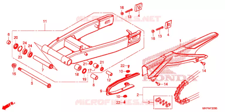BRAS OSCILLANT Honda MOTO 500 CBR 2021  CBR500RAM