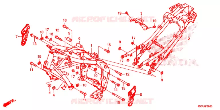 CADRE Honda MOTO 500 CBR 2021  CBR500RAM