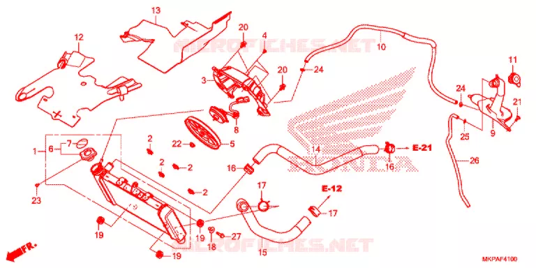 RADIATEUR Honda MOTO 500 CBR 2021  CBR500RAM