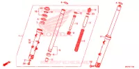 FOURCHE pour Honda CBR 500 R ABS de 2021