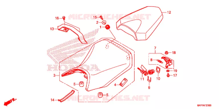 SELLE Honda MOTO 500 CBR 2021  CBR500RAM