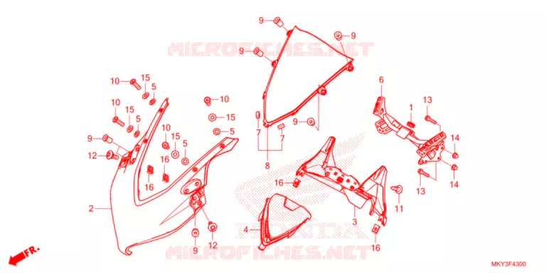 TETE DE FOURCHE Honda MOTO 650 CBR 2021  CBR650RAM